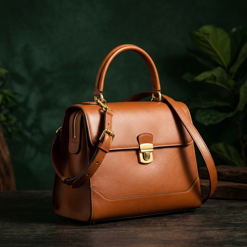 Vintage Hides Ryza Bag — professional studio product photography